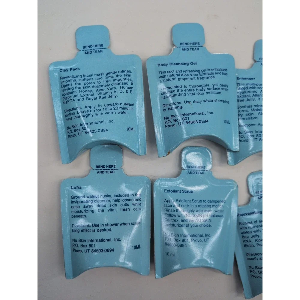 VNTG NEW LOT 7💙Nu Skin Nuskin SkinCare Set Travel Sampler Hand Body Face‎ USA
